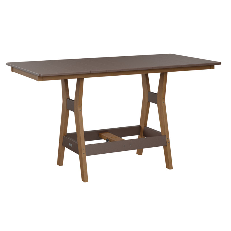 Table de salle à manger rectangulaire 66 po Berlin Gardens Harbor, Brun chocolat, H 30,37 po x l 66 po x P 33 po