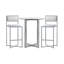 Tabouret de bar et de comptoir Malen-2137362510-2137362509