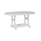 Berlin Gardens Garden Classic Regular Top With White Base 64″ Oblong Table