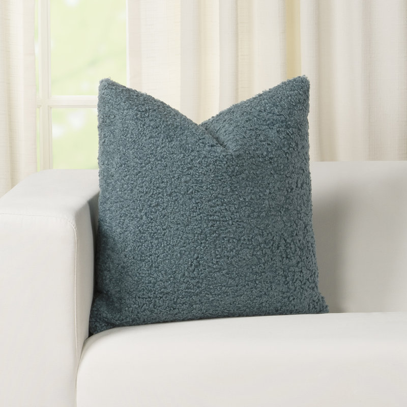 Hanka Reversible Throw Pillow, Aegean, 21" x 21"