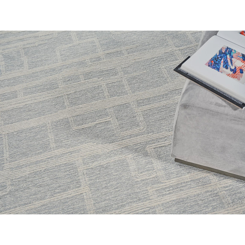 Park City Handmade Wool Geometric Area Rug, Rectangle 6' x 9'