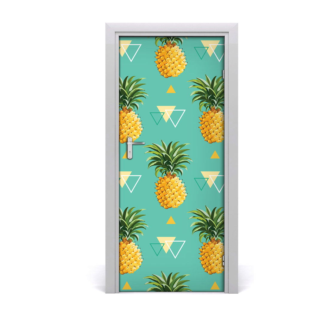 Selbstklebender Ananas-Türsticker