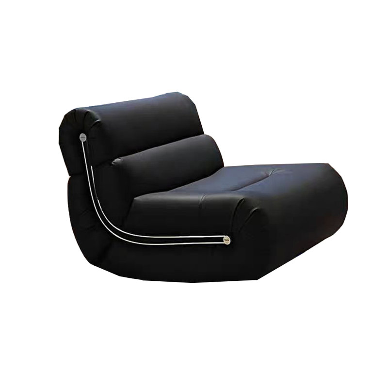 Chaise berçante ergonomique et décontractée., Noir