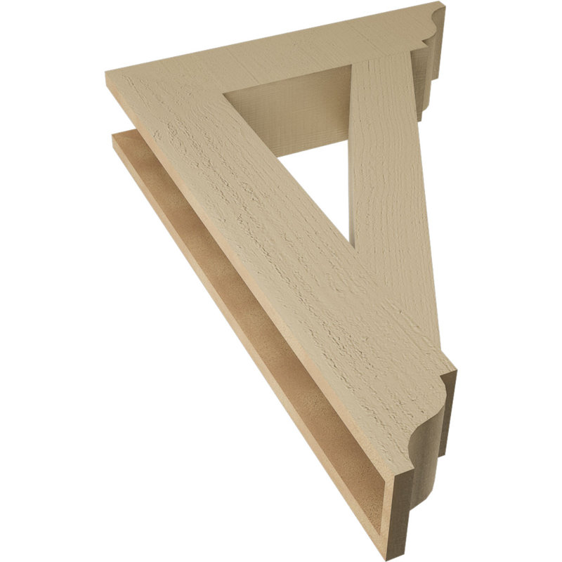 Support traditionnel en cèdre brut à grain de bois TimberThane, H 36 po x l 5,5 po x P 24 po