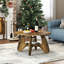 Table basse 31,5 "pour le salon, table d'appoint en bois à 2 niveaux avec rangement ouvert-1583453923