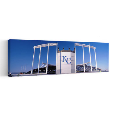 Stade de baseball, stade Kauffman, Kansas City, Missouri, États-Unis, architecture contemporaine, art mural