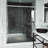 VIGO Amada 56"–60" W x 74" H Frameless Sliding Shower Door in Chrome with Clear Tempered Glass-124752649