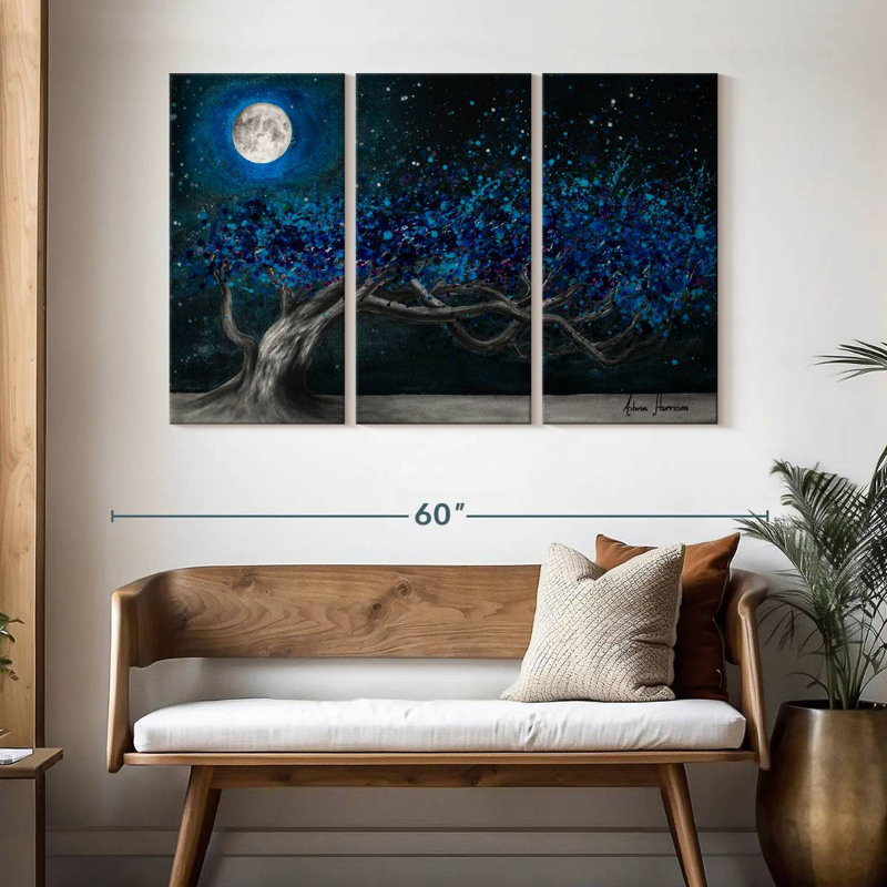 Alvord Glowing Midnight Tree, 32" H x 50" W