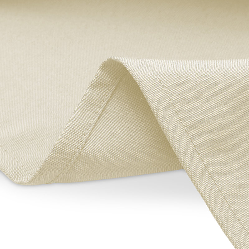 6'' Fitted Tablecloth With Open Back - Trade Show Table Cover, Ivory