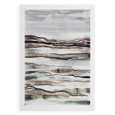 «Mute Earth Layers I», impression sur toile seulement - non encadrée