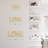 "Love" - Family Black And Gold Dimensional Iron Wall Sculpture Metal Wall Art Modern Office Decor-94208170-94208172