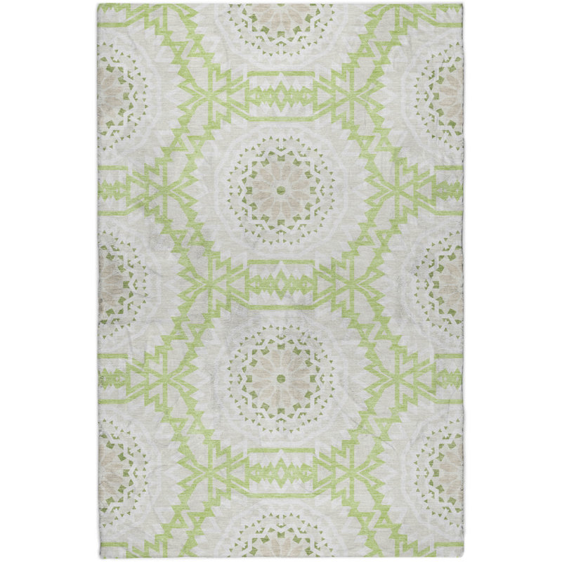 Tapis à poils longs lavable à la machine de qualité supérieure ADS619, Aloe, 10 pi x 14 pi