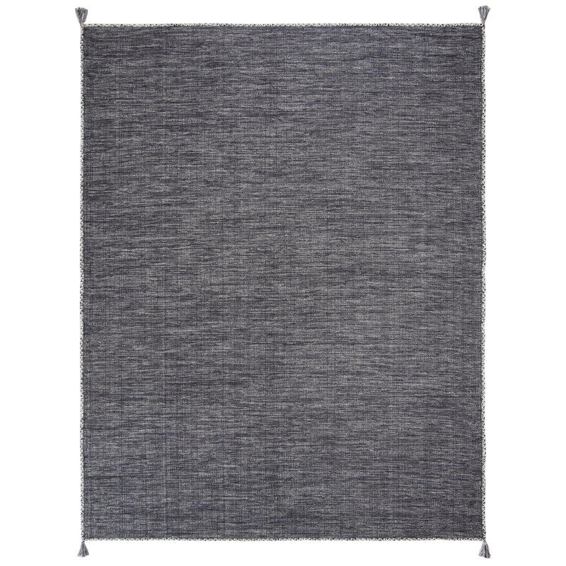 Tapis en coton tissé à la main Amaral, Rectangle 6 pi x 9 pi