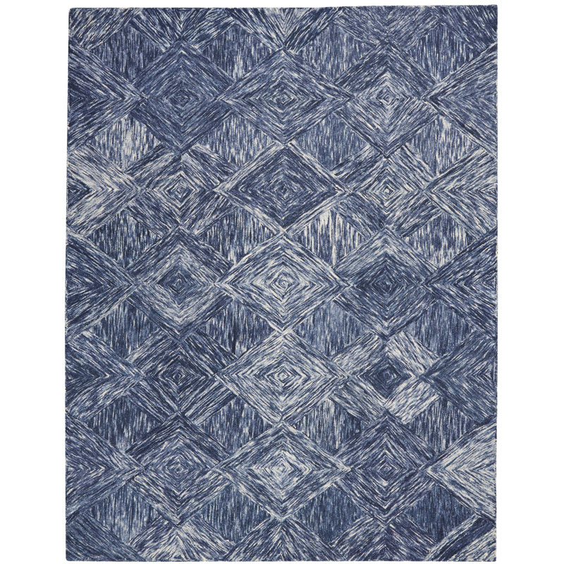 Tapis bohémien en denim Jodie, Rectangle 8 pi x 10 pi 6 po
