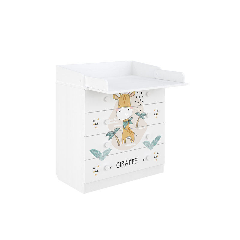 Changing dresser Model 800, white, Giraffe