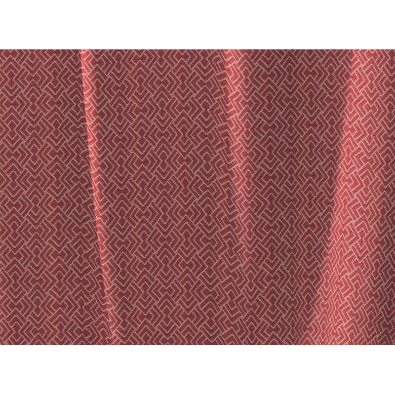 Salguero Eyelet Opaque Single Curtain, 145cm Width x 145cm Drop, Red