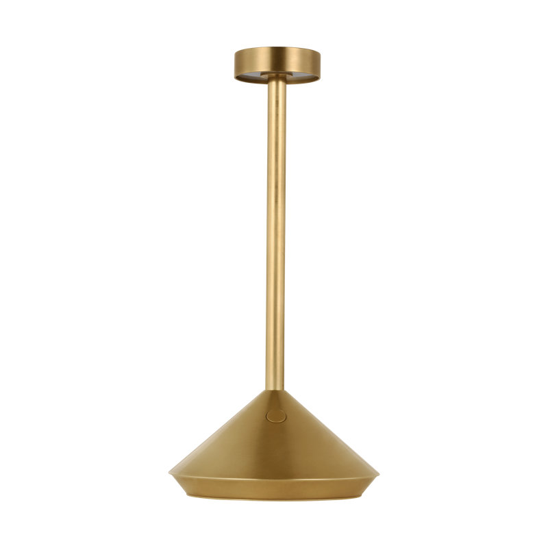 Moneta Short Accent Rechargeable Table Lamp, Gold