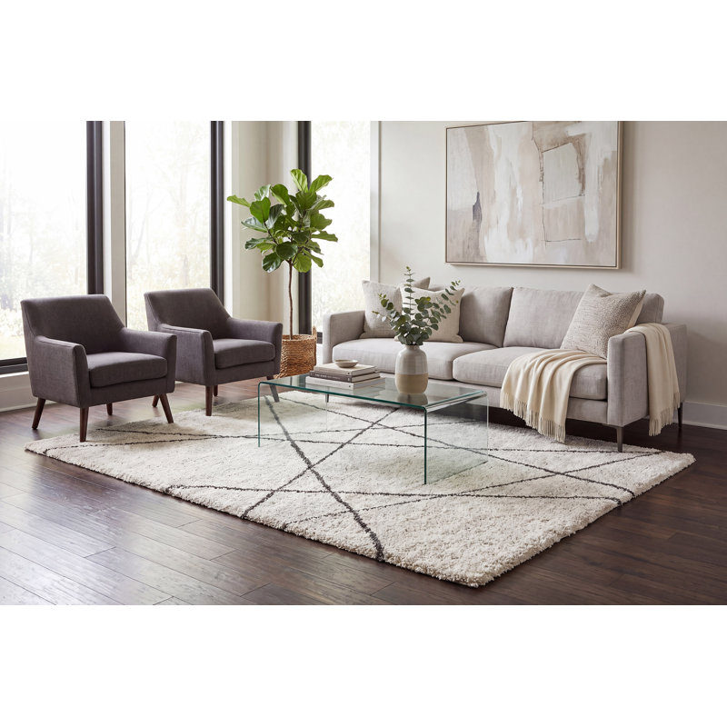MEHARI 2X3.11 23277-6248 IVORY/CHARCOAL, Rectangle 2' x 3'11"