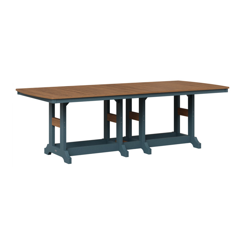 Garden Classic Outdoor Bar Table, Slate, Antique Mahogany