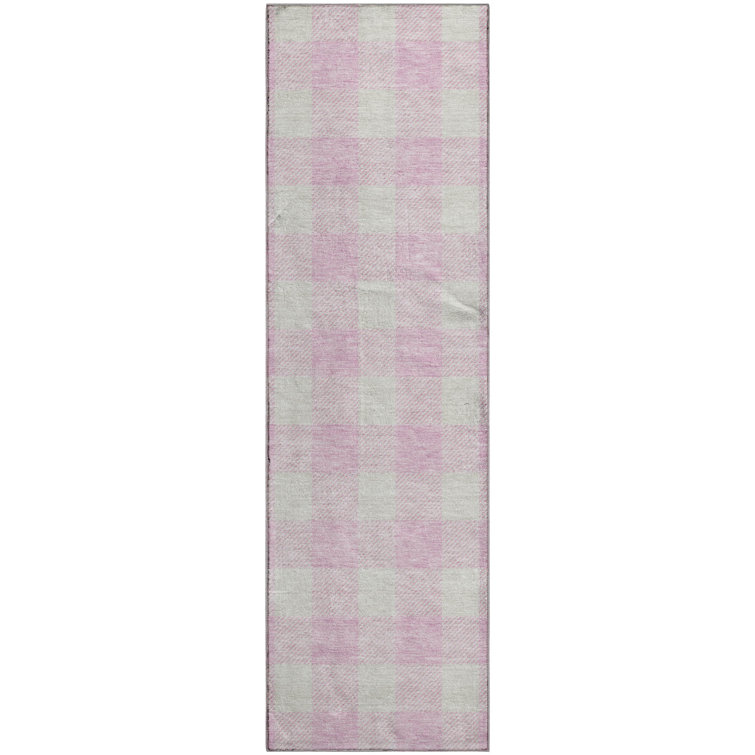 Premium Machine Washable Prisco Pink Rug