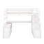 Lit mezzanine simple avec tiroirs, tablettes et bureau-1154361502