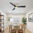 Striver Smart Flush Mount Ceiling Fan with Remote Control and Light Kit Included-1393940258-1393984605-1393984378