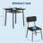3-Piece Dining Table Set for 2, Storage Rack, Upholstered Chairs, Apartment Dining Set-2130311740