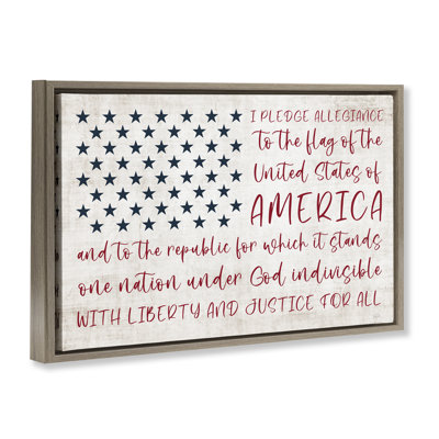  «Patriotic Pledge of Allegiance», toile flottante encadrée par Natalie Carpentieri