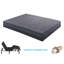 Matelas King Size, 35,5 cm (14 pouces) en mousse mémoire et gel, gris foncé, fermeté moyenne, ressorts ensachés, épaisseur : 35,5 cm (14 pouces), mousse, minimise les perturbations du sommeil, facile à remonter