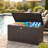 Edrosie Inc 130 Gallons Water Resistant Resin Deck Box with Combination Lock,Brown-87134076