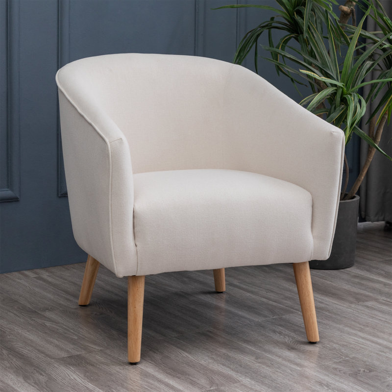 Fauteuil demi-tonneau Mid-Century, Vert sauge