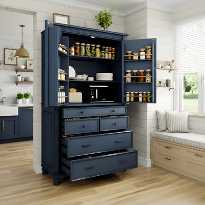 77.3“ H Kitchen Pantry With Multi Storage Space by Latitude Run