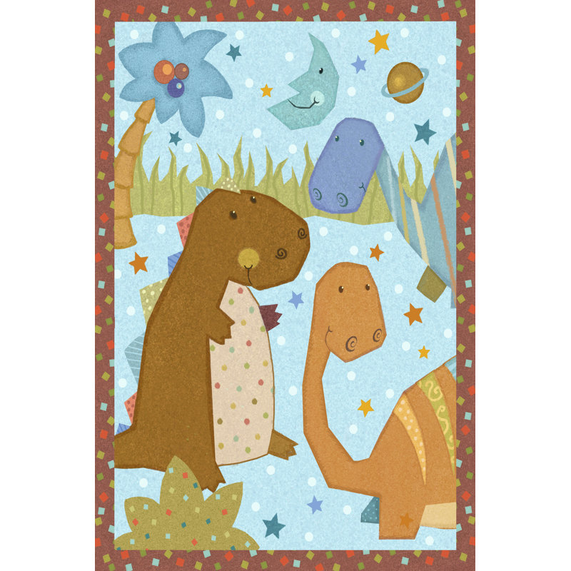 Dino Friends II by Viv Eisner - Wrapped Canvas Print, 46cm H x 30cm W x 3.8cm D