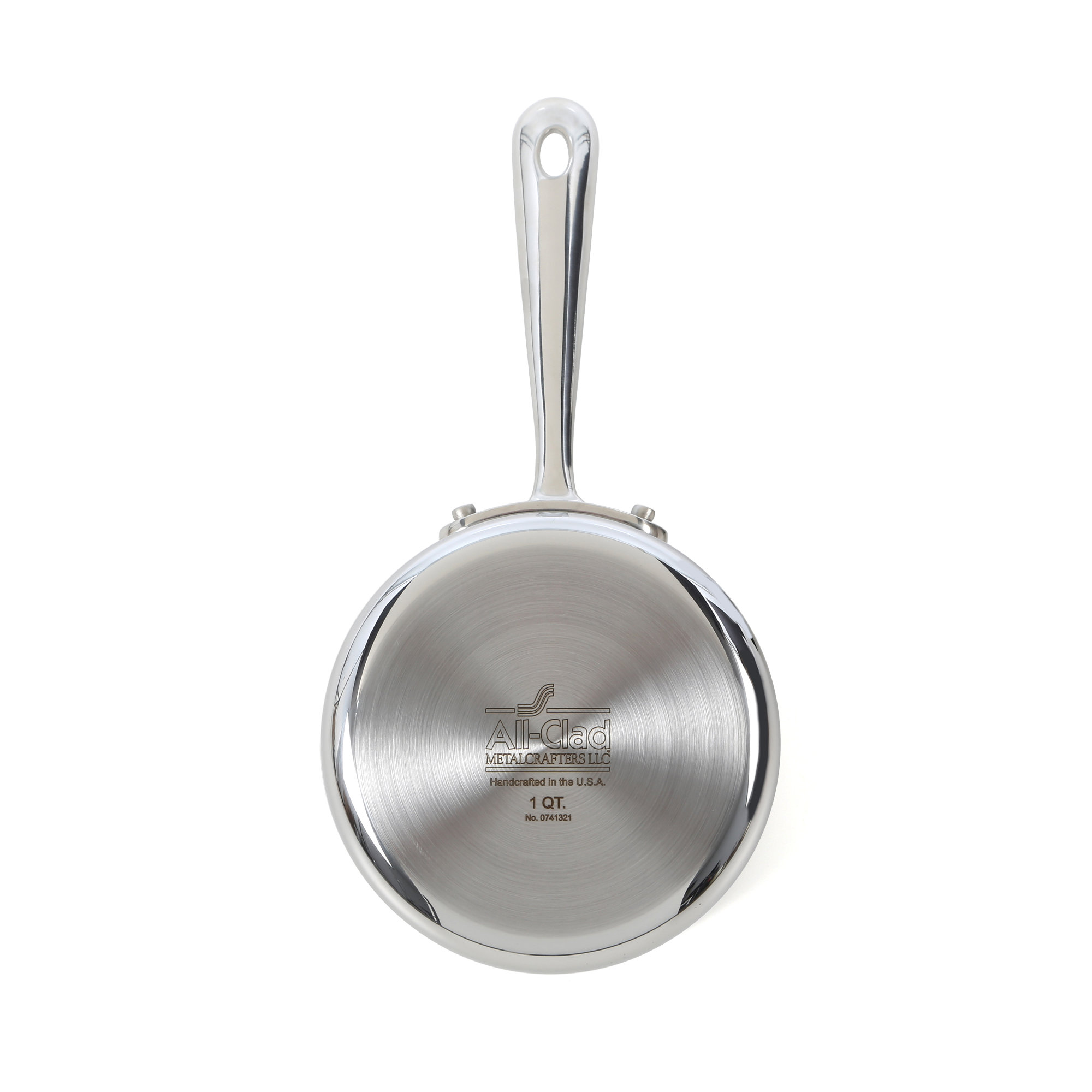 All-Clad D3 Stainless Steel Saucepan with Lid, 1 Qt.