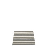 Grace Striped Area Rug in Charcoal/Gray/Cream
