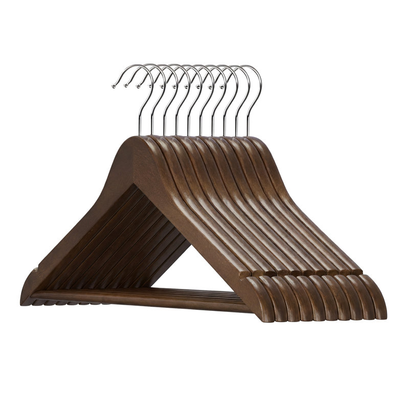 Griet Solid Wood Standard Hanger, Dark Walnut, 10