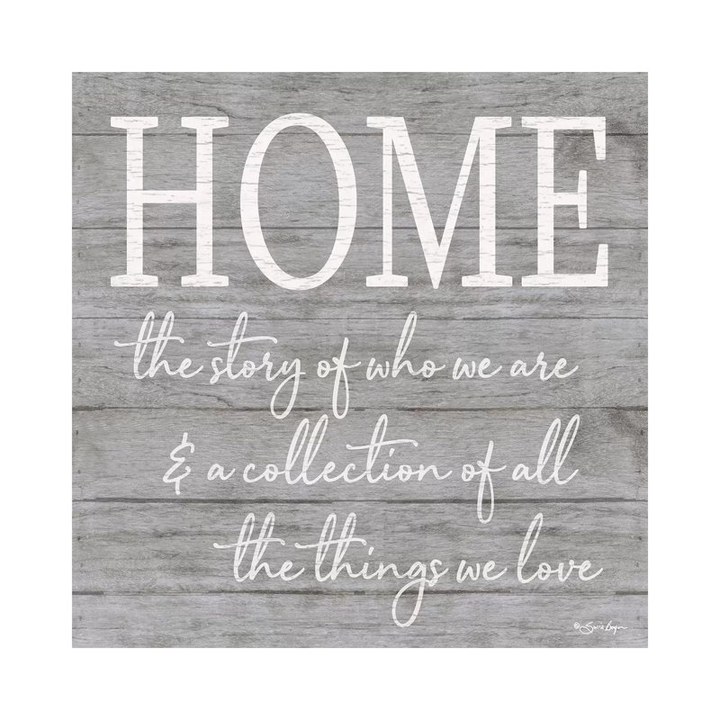 Home by Susie Boyer - Print on Canvas, Wrapped Canvas, 93.98cm H x 93.98cm W x 1.91cm D