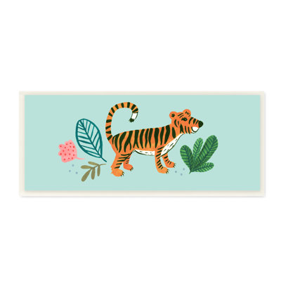Adorable conception de feuilles de tigre orange par Heather Strianese - peinture