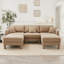 Canapé modulaire en U à 3 places Boucle Fabric-1882898114