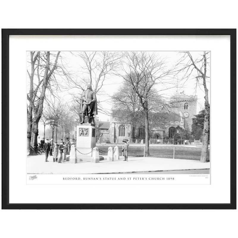 Bedford, Bunyan - Single Picture Frame Print, 28cm H X 36cm W x 2cm D