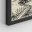 «Duotone Old-Fashioned Forest Tree Nature», reproduction encadrée sur papier 4 pièces-97770382-97770384