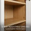 Armoire en bois massif 21 po avec porte à fermeture douce et tablettes réglables