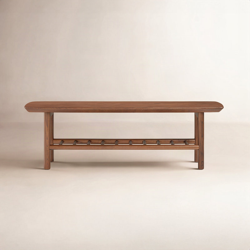 Amelia Rectangular Coffee Table Dark Walnut, Dark Walnut