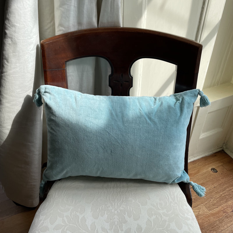 Cave Rectangular Cushion, Duckegg Blue