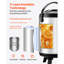 Distributeur de boissons isotherme pour boissons chaudes et froides en acier inoxydable-447266799-447266787