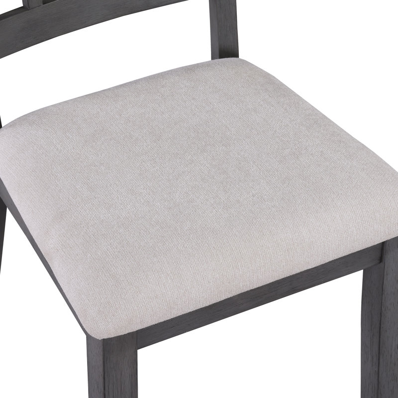 Nunam 18.5" wide Contemporary Solid Wood Smooth Surface Upholstered Dining Side Chair