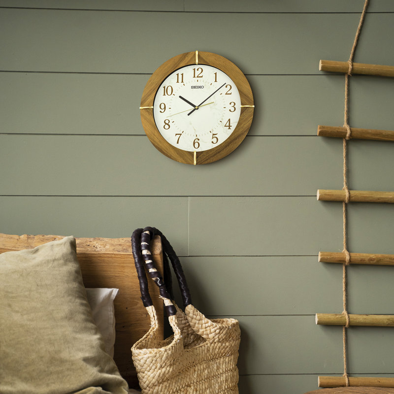 QXA855BLH Classic Modern Clock, Brown