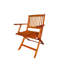Foldable Patio Dining Set, 4 Folding Chairs, Indoor And Outdoor Universal, Teak