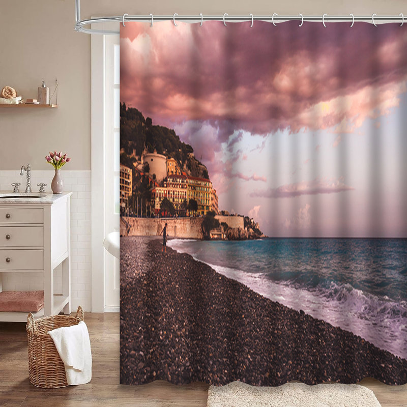 Rideau de douche France Beach Man, L 72 po x l 84 po