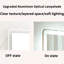Grand miroir de salle de bain 28 * 60 - Brouillard, résistance à la chaleur, qualité de la lumière du meuble-lavabo réglable